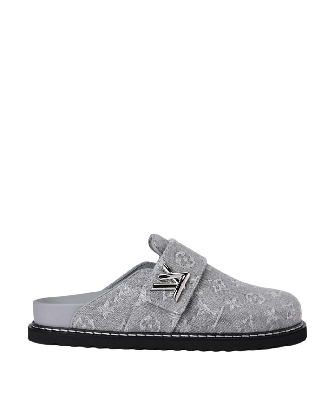 LOUIS VUITTON Серые мюли, фото 1
