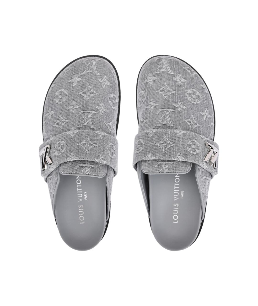 LOUIS VUITTON Серые мюли, фото 3