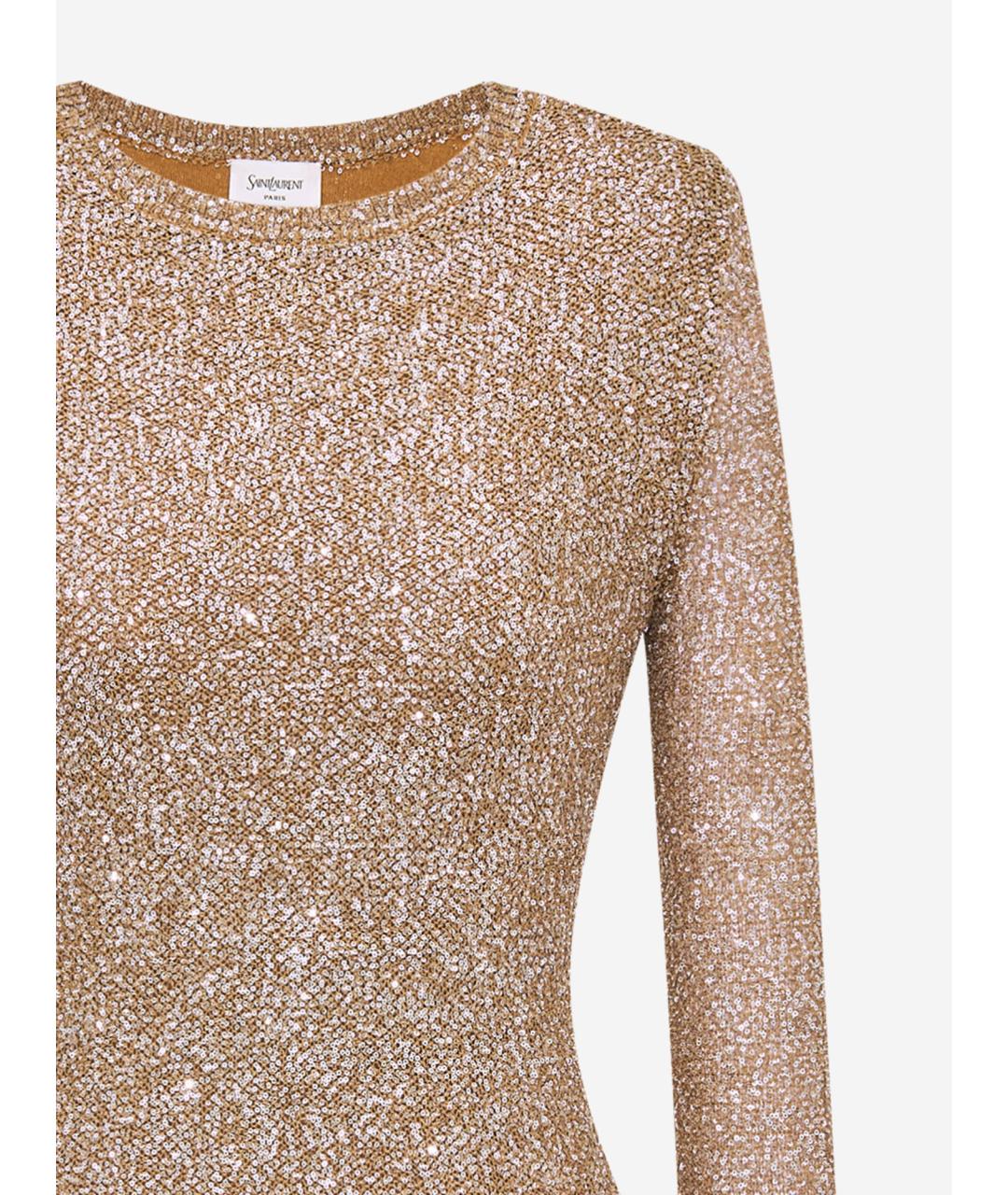 SAINT LAURENT Мульти полиамидовое коктейльное платье, фото 3