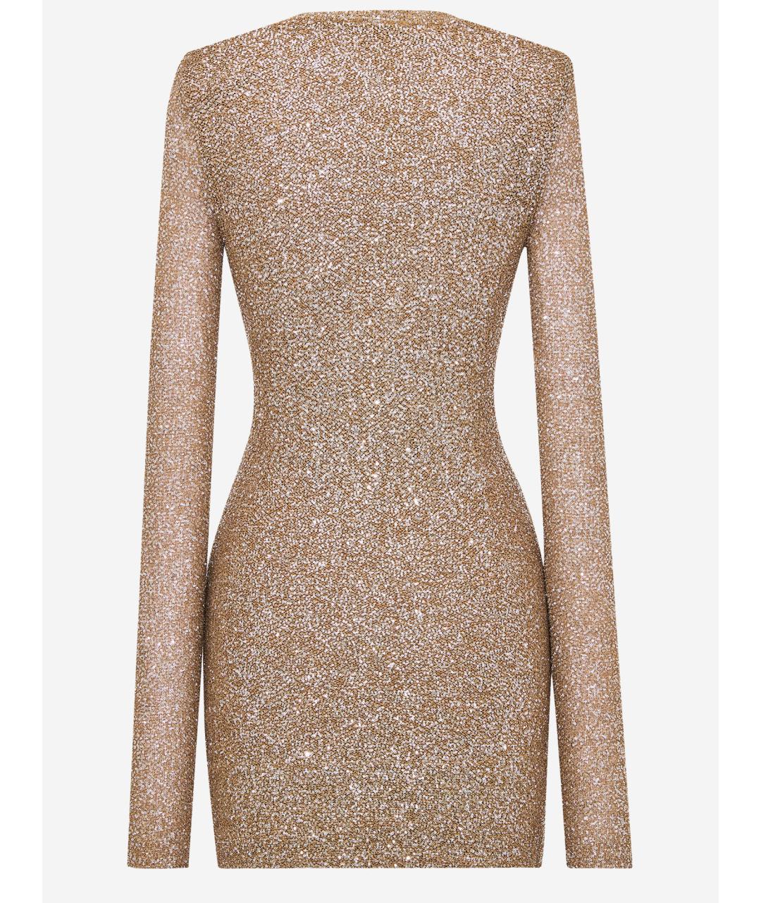 SAINT LAURENT Мульти полиамидовое коктейльное платье, фото 2