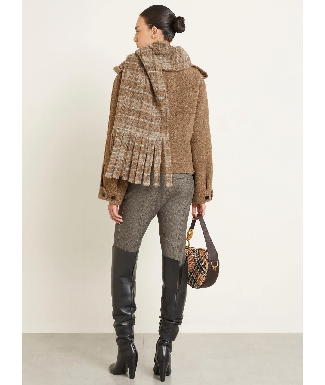BURBERRY Коричневая шерстяная куртка, фото 9
