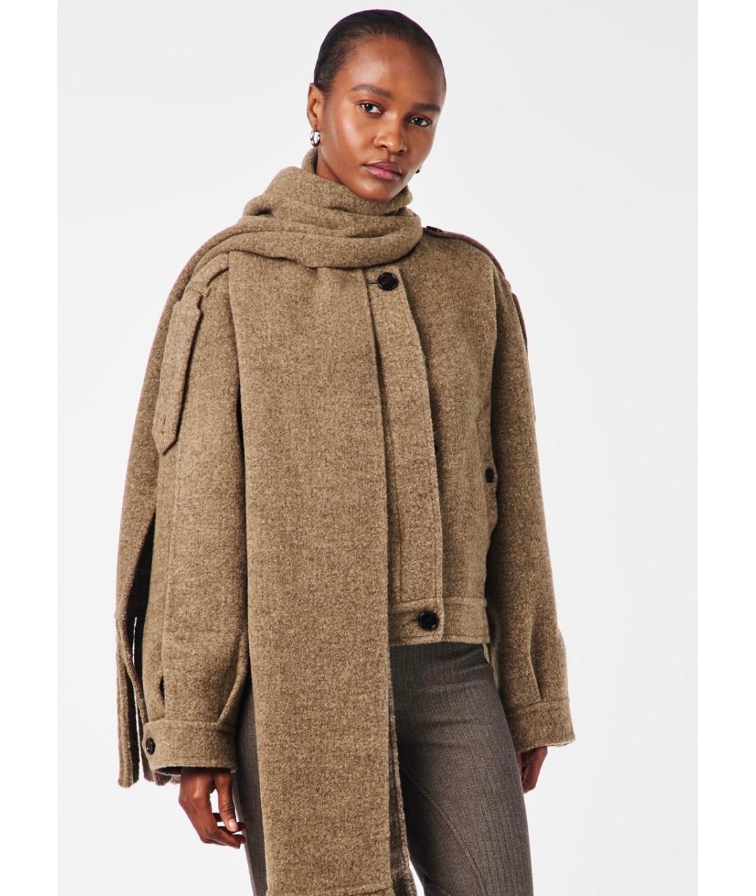 BURBERRY Коричневая шерстяная куртка, фото 6