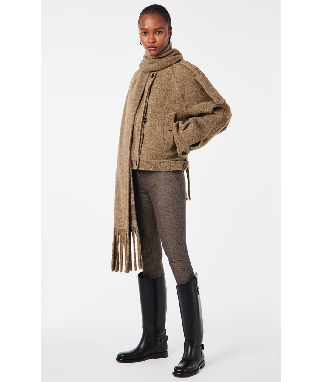 BURBERRY Коричневая шерстяная куртка, фото 5