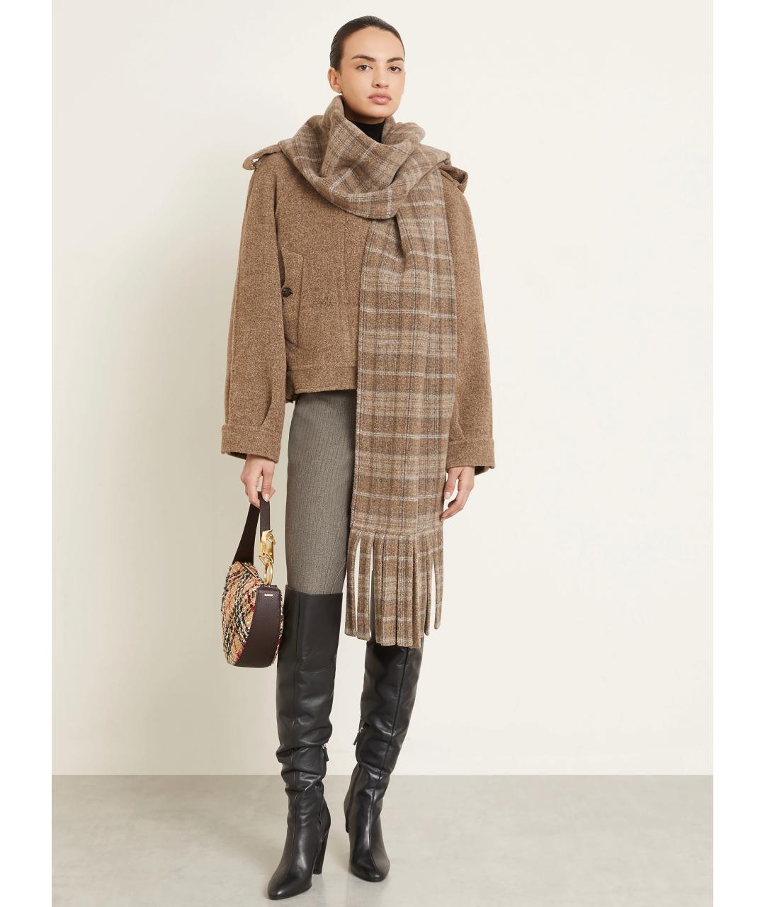 BURBERRY Коричневая шерстяная куртка, фото 8