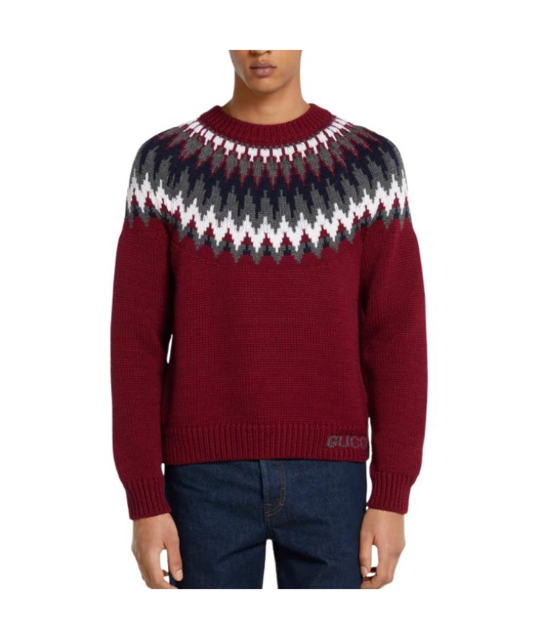 GUCCI Красный джемпер / свитер, фото 3