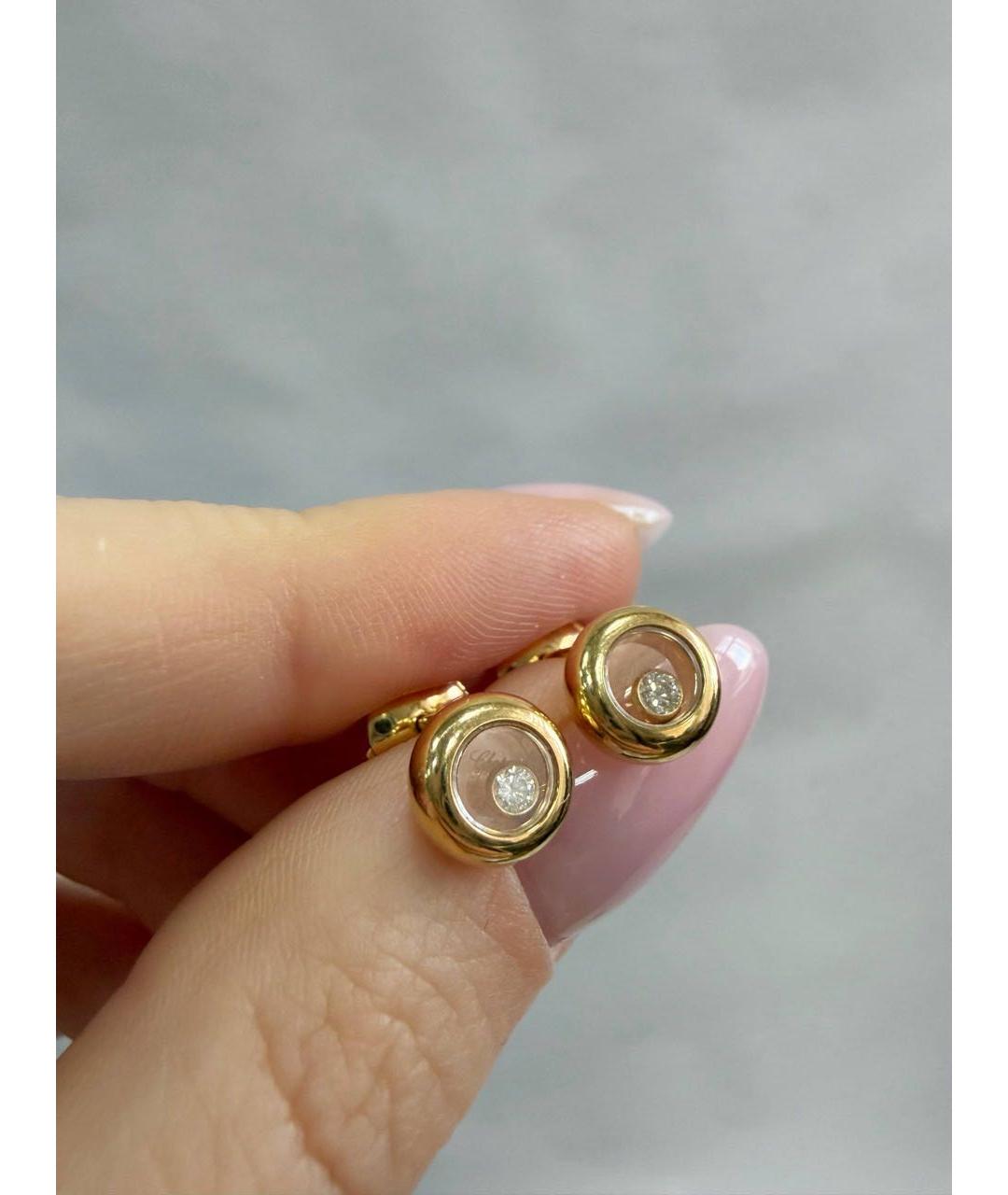 CHOPARD Золотые серьги из желтого золота, фото 2
