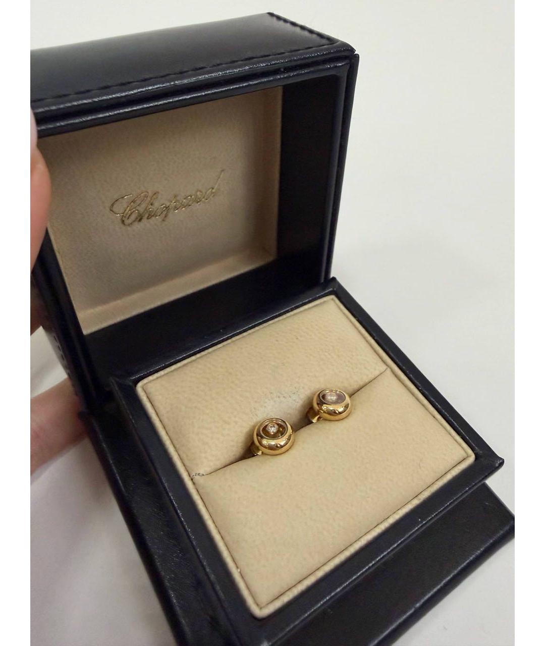 CHOPARD Золотые серьги из желтого золота, фото 6
