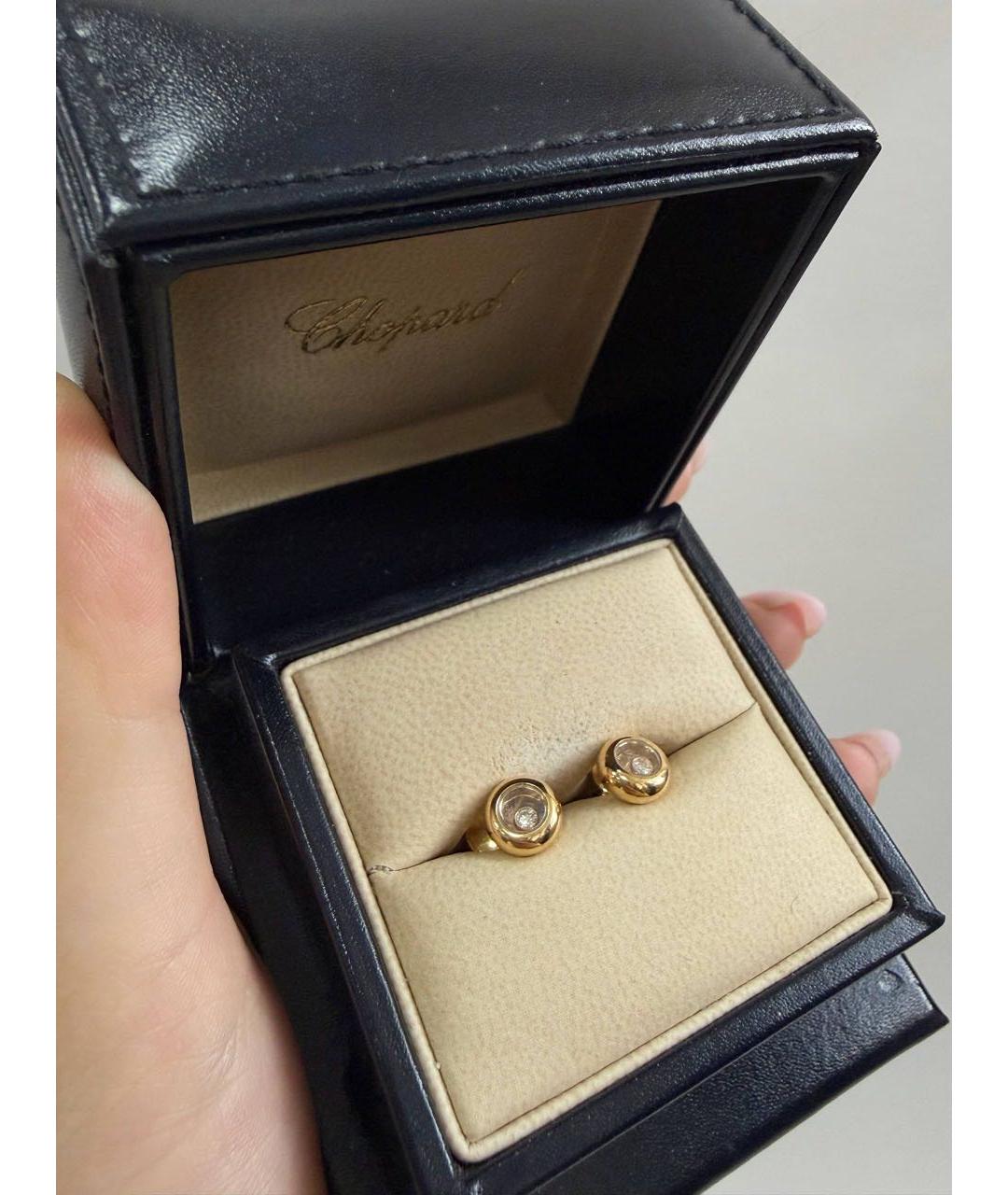 CHOPARD Золотые серьги из желтого золота, фото 3