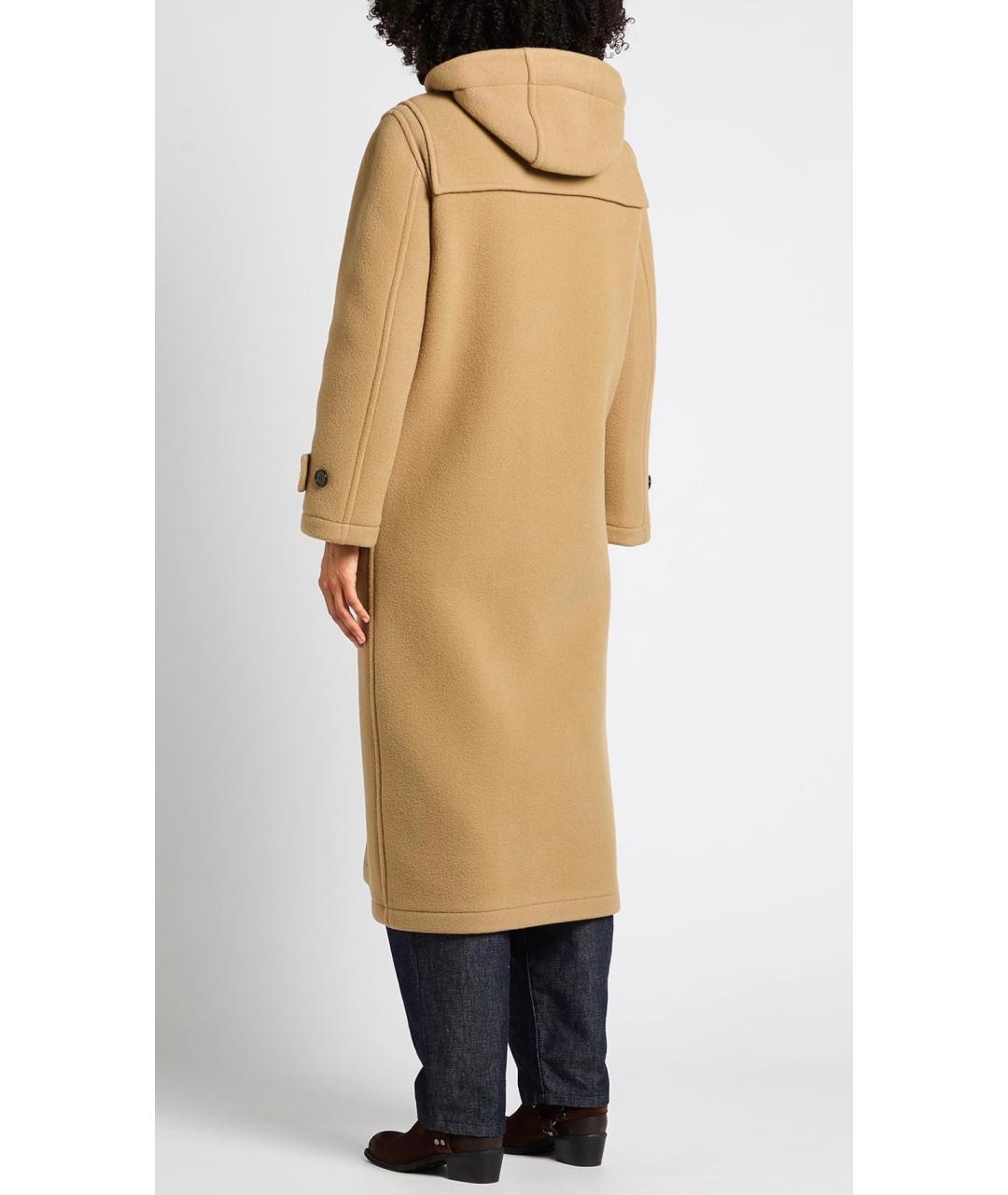BURBERRY Бежевое шерстяное пальто, фото 3