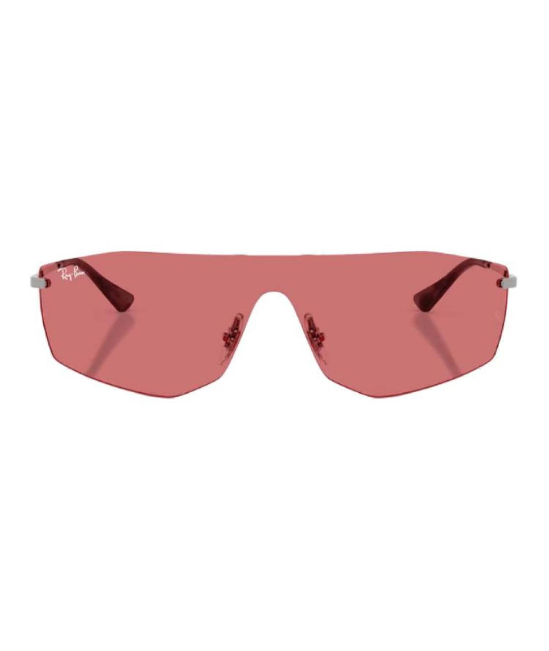 RAY BAN Серебряные металлические солнцезащитные очки, фото 2