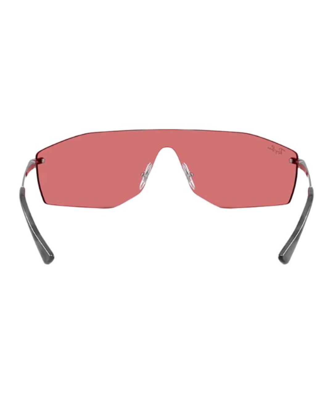 RAY BAN Серебряные металлические солнцезащитные очки, фото 4