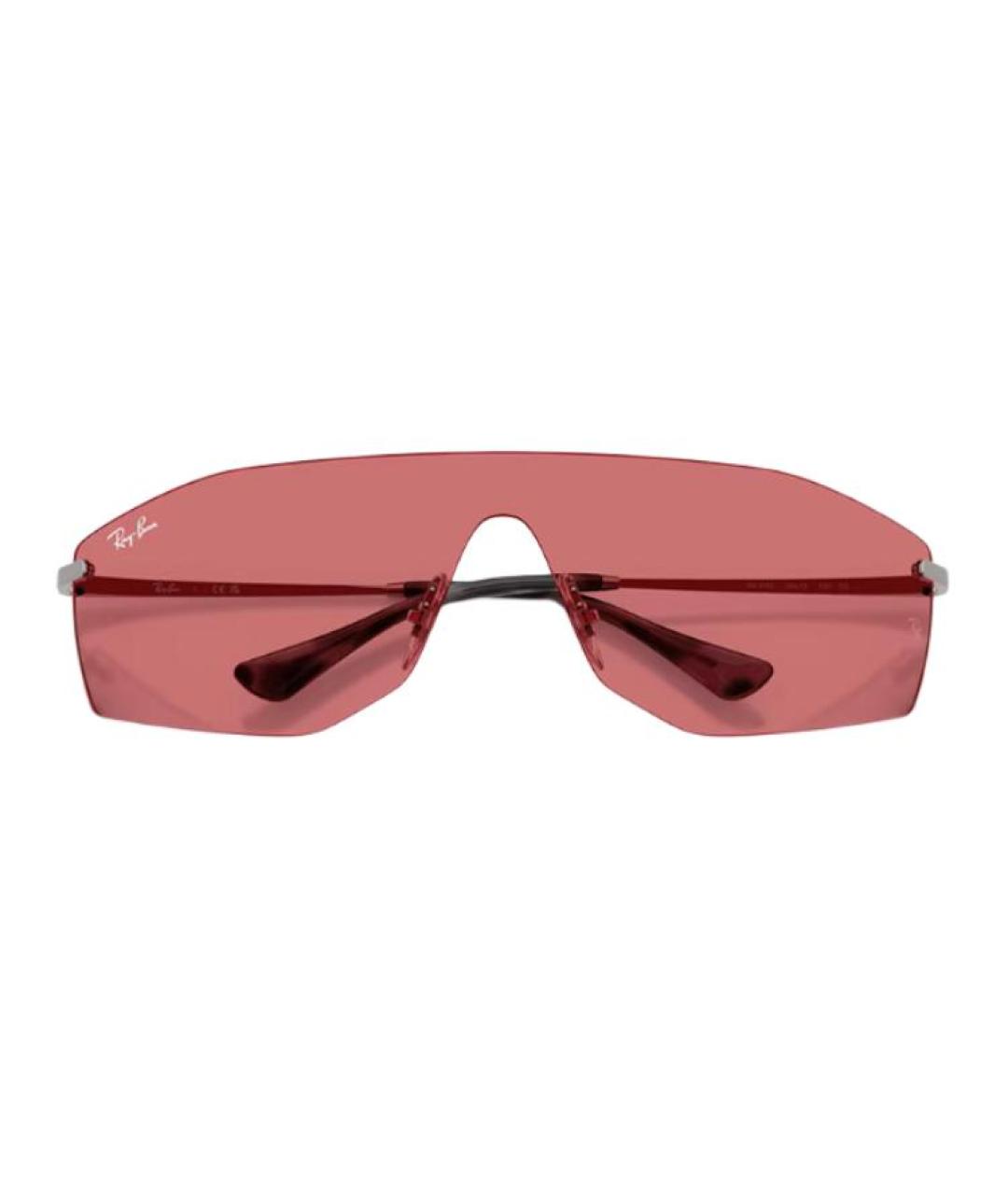 RAY BAN Серебряные металлические солнцезащитные очки, фото 3