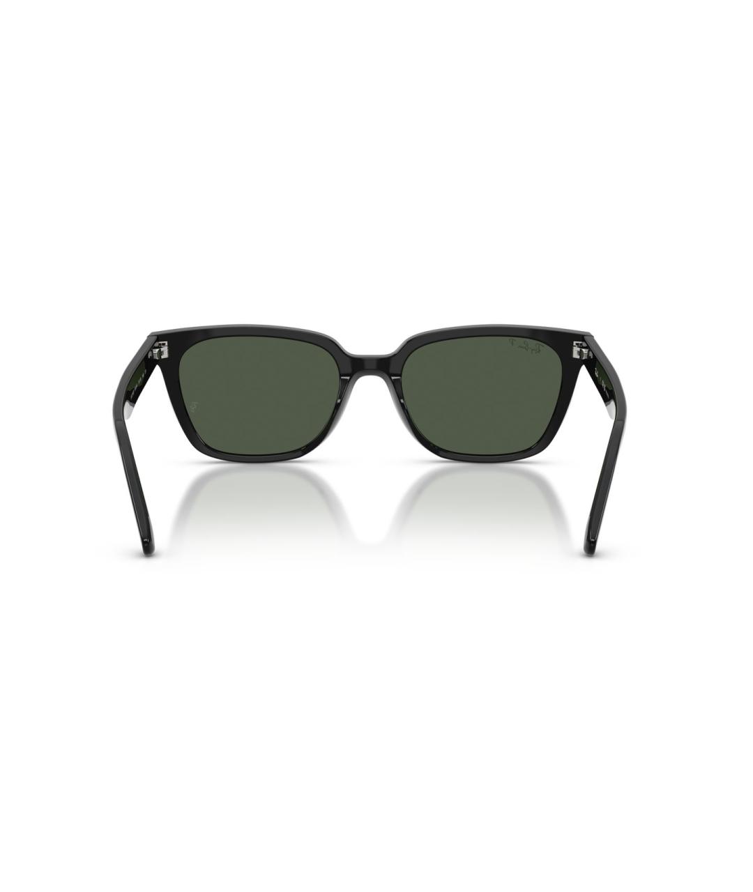 RAY BAN Черные пластиковые солнцезащитные очки, фото 4
