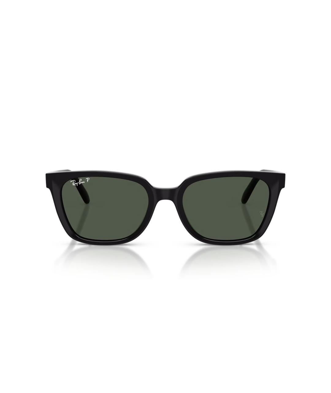 RAY BAN Черные пластиковые солнцезащитные очки, фото 3