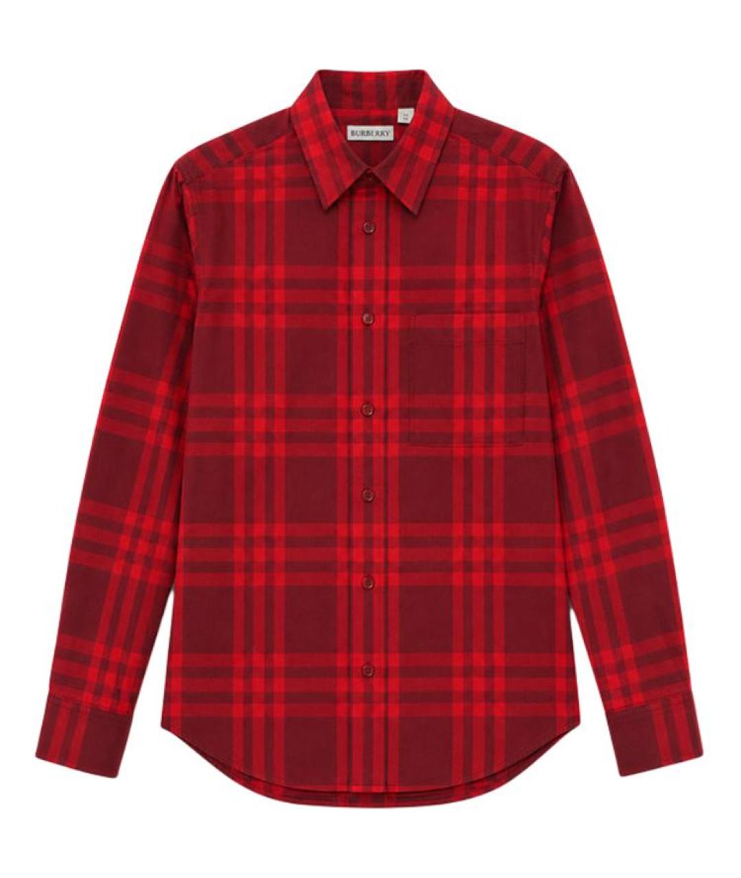 BURBERRY Красная классическая рубашка, фото 1