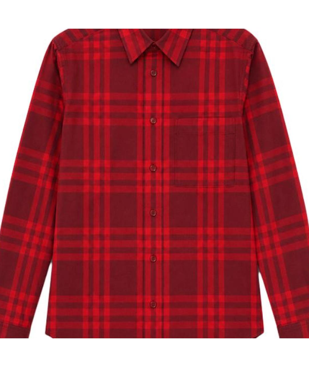 BURBERRY Красная классическая рубашка, фото 3