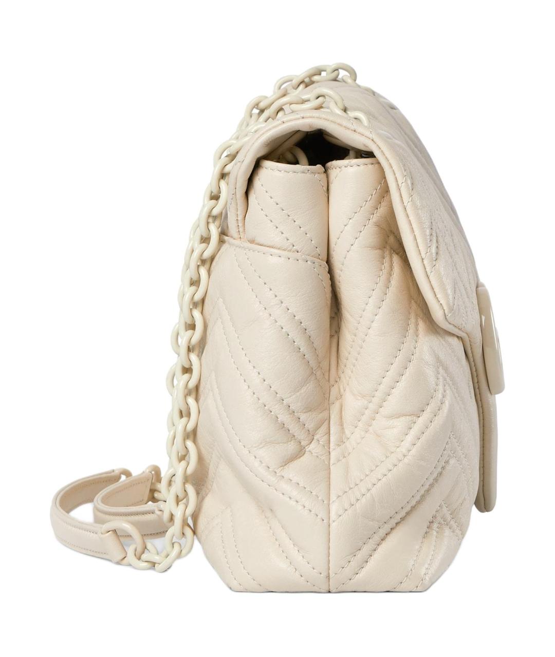 GUCCI Бежевая кожаная сумка через плечо, фото 3
