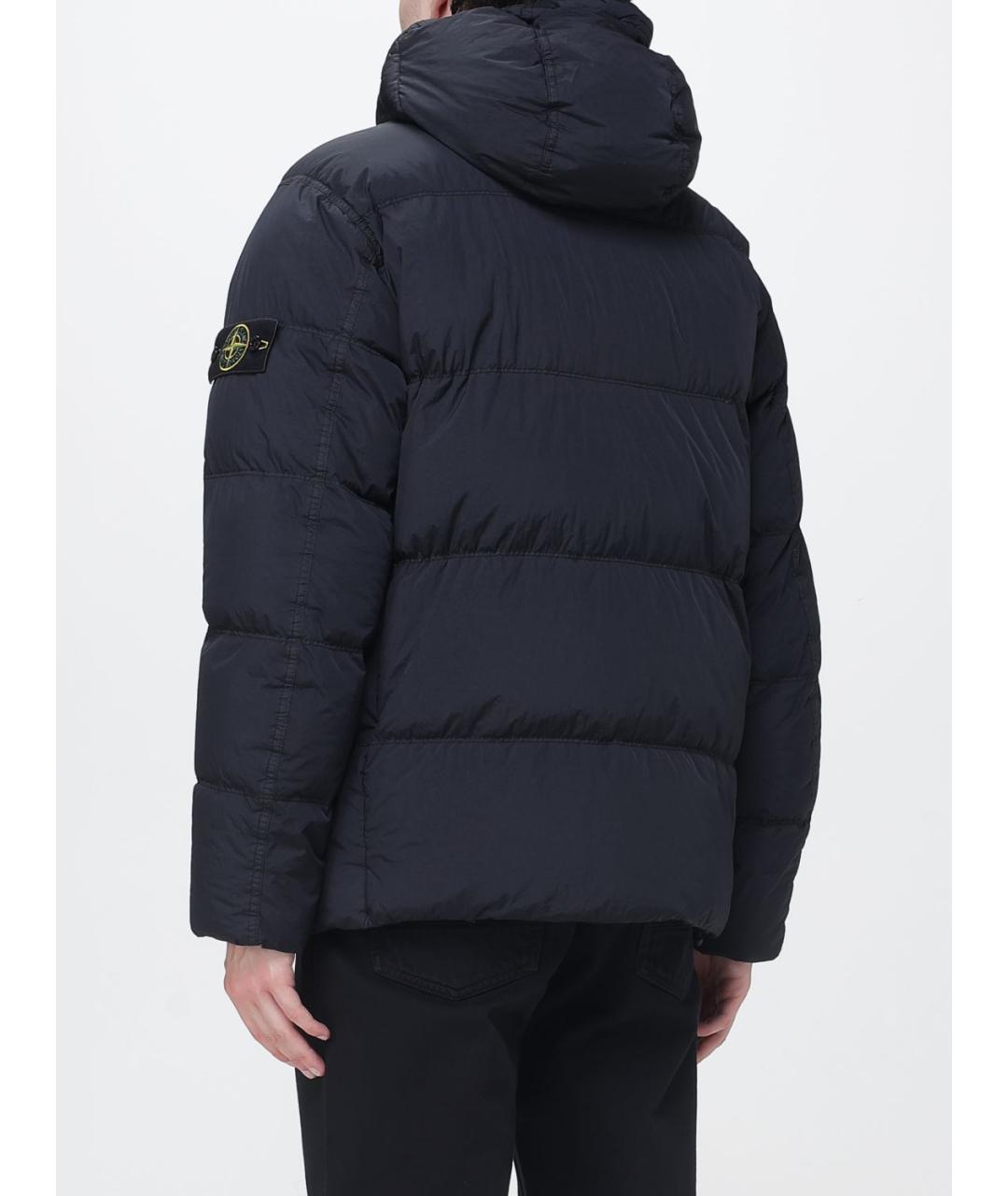 STONE ISLAND Синий полиамидовый пуховик, фото 3