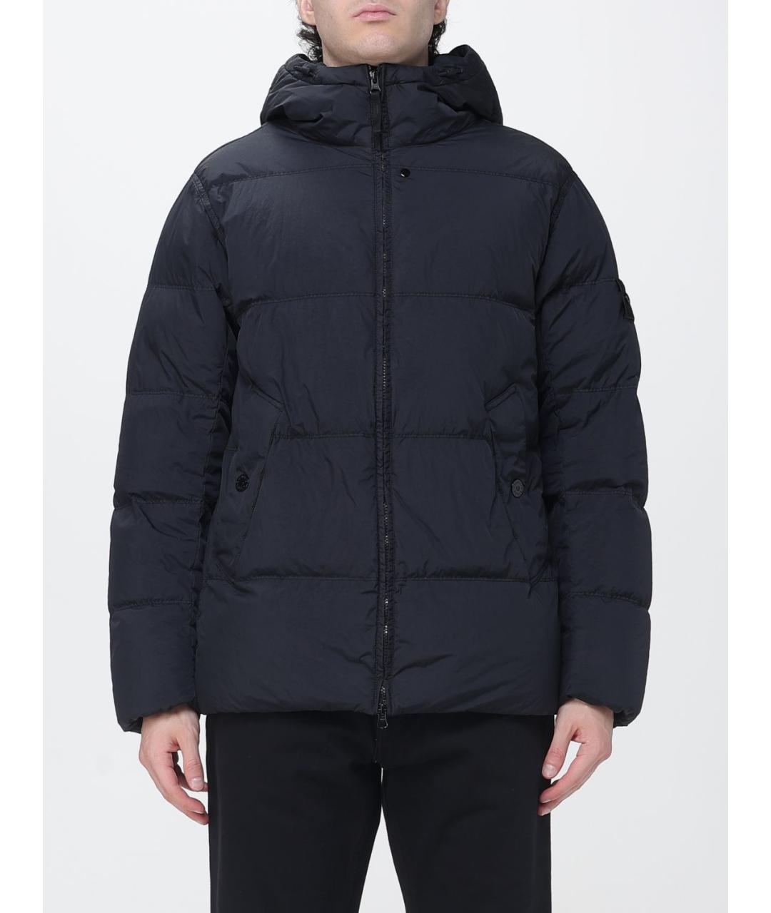 STONE ISLAND Синий полиамидовый пуховик, фото 6