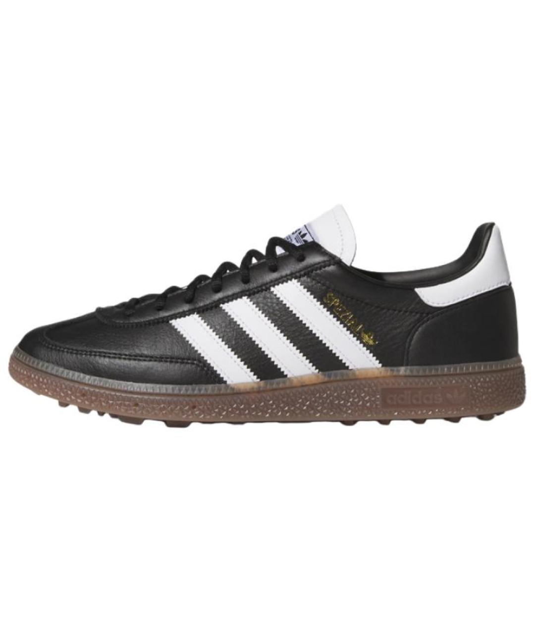 ADIDAS Черные кожаные низкие кроссовки / кеды, фото 2