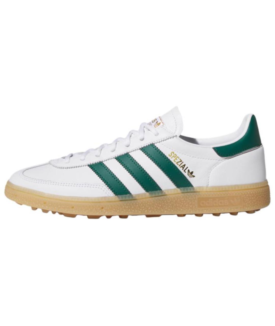 ADIDAS Белые кожаные низкие кроссовки / кеды, фото 2