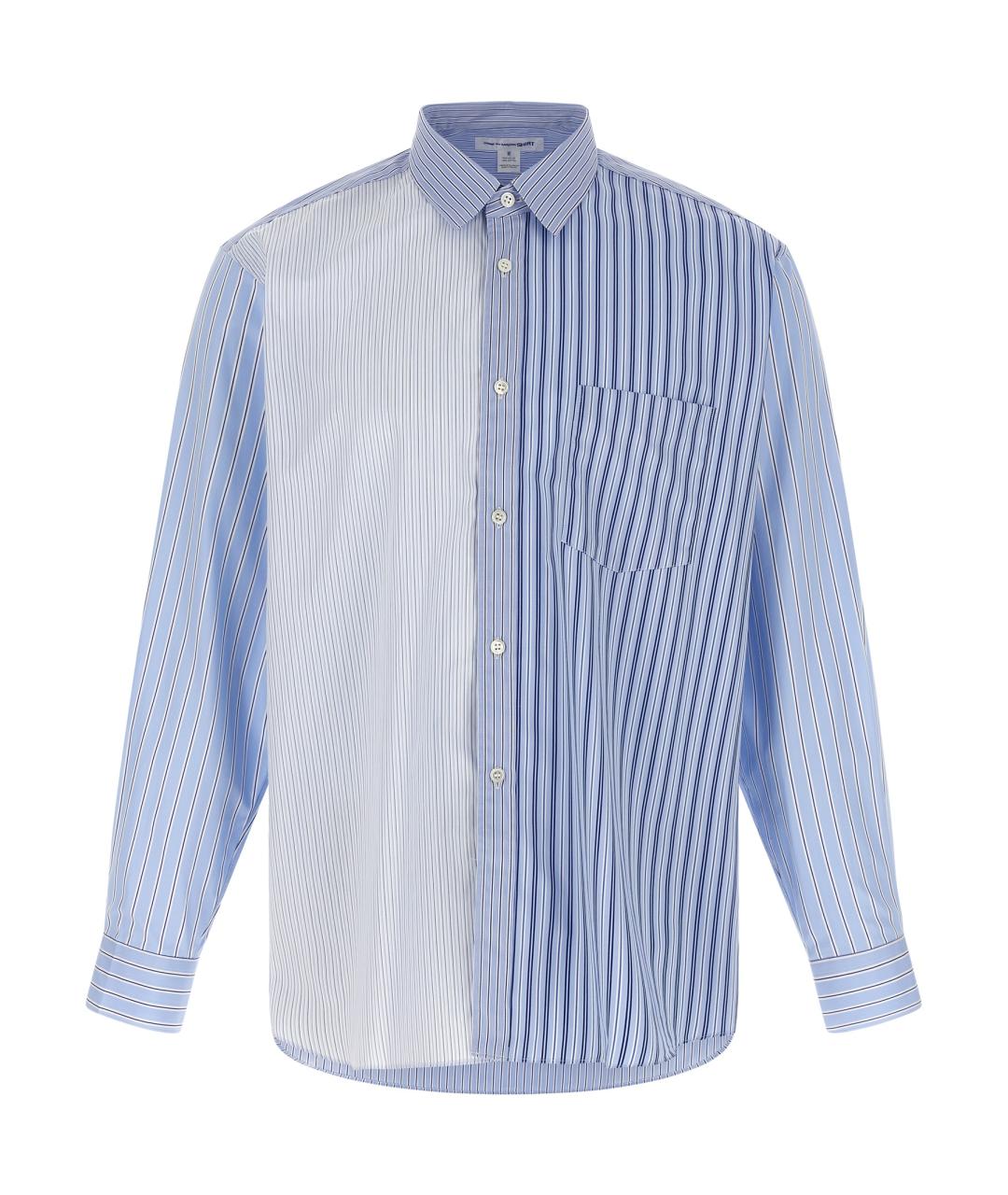 COMME DES GARÇONS SHIRT Голубая хлопковая кэжуал рубашка, фото 1