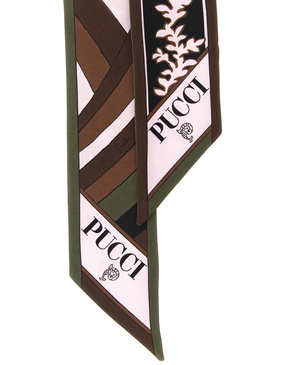 EMILIO PUCCI Мульти шелковый шарф, фото 3