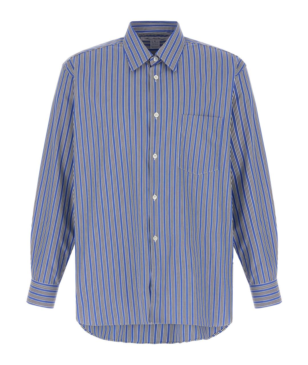COMME DES GARÇONS SHIRT Синяя хлопковая кэжуал рубашка, фото 1