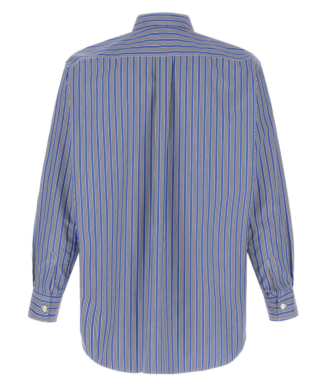 COMME DES GARÇONS SHIRT Синяя хлопковая кэжуал рубашка, фото 2