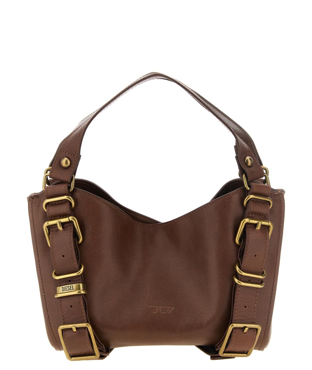 DIESEL Коричневая сумка тоут из искусственной кожи, фото 1