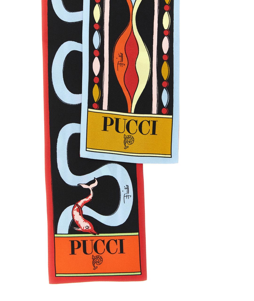 EMILIO PUCCI Мульти шелковый шарф, фото 3