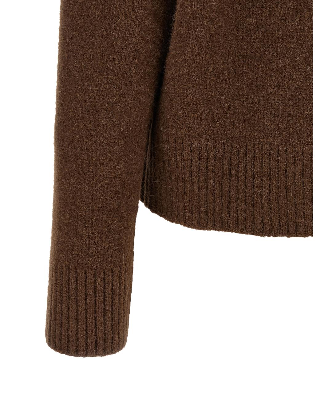 Ami Paris Коричневый шерстяной джемпер / свитер, фото 4
