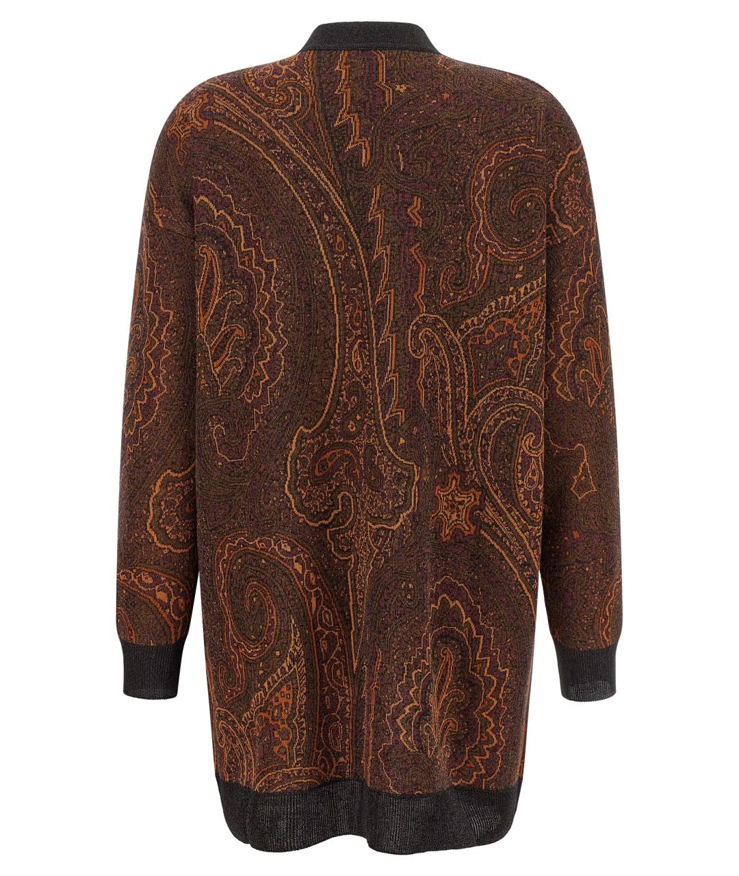 ETRO Коричневый вискозный кардиган, фото 2