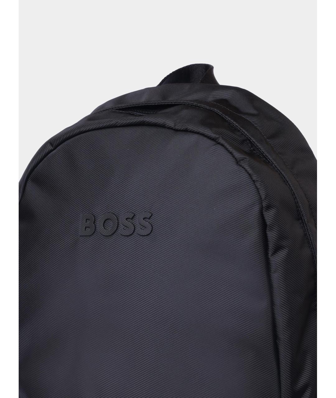 HUGO BOSS Черный нейлоновый рюкзак, фото 2