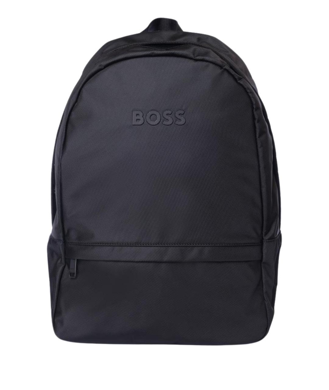 HUGO BOSS Черный нейлоновый рюкзак, фото 1