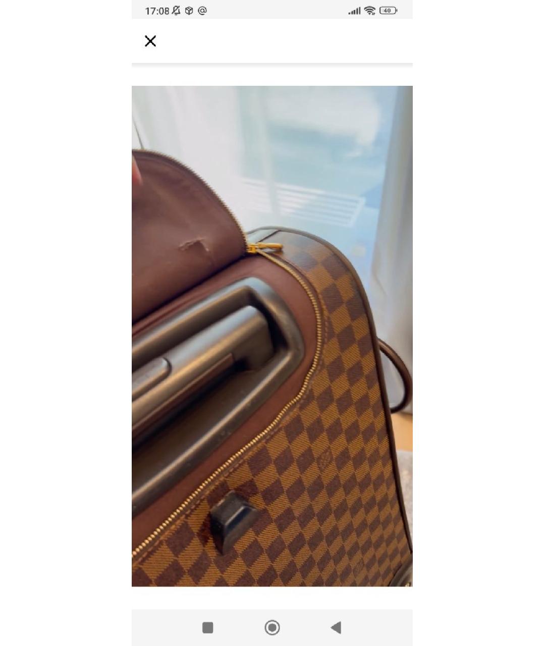 LOUIS VUITTON Коричневая дорожная/спортивная сумка, фото 9