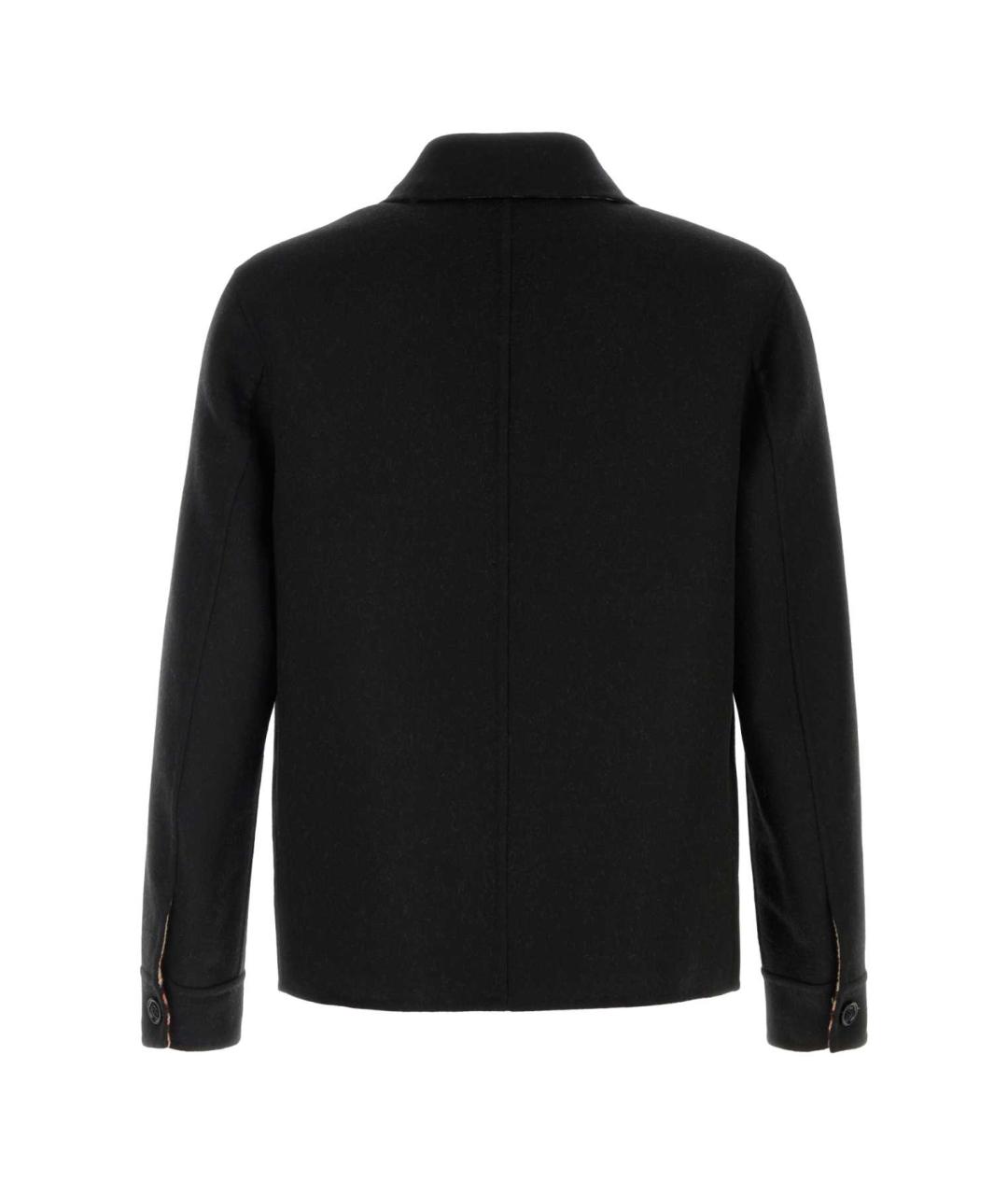 BURBERRY Черная шерстяная куртка, фото 2