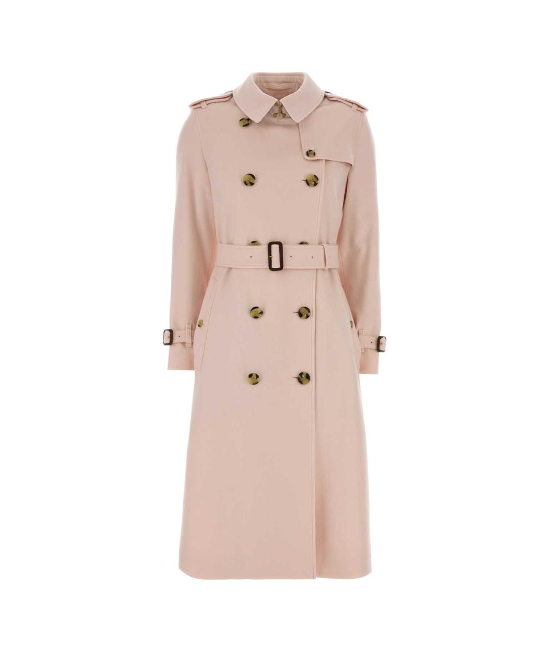 BURBERRY Розовое кашемировое пальто, фото 1