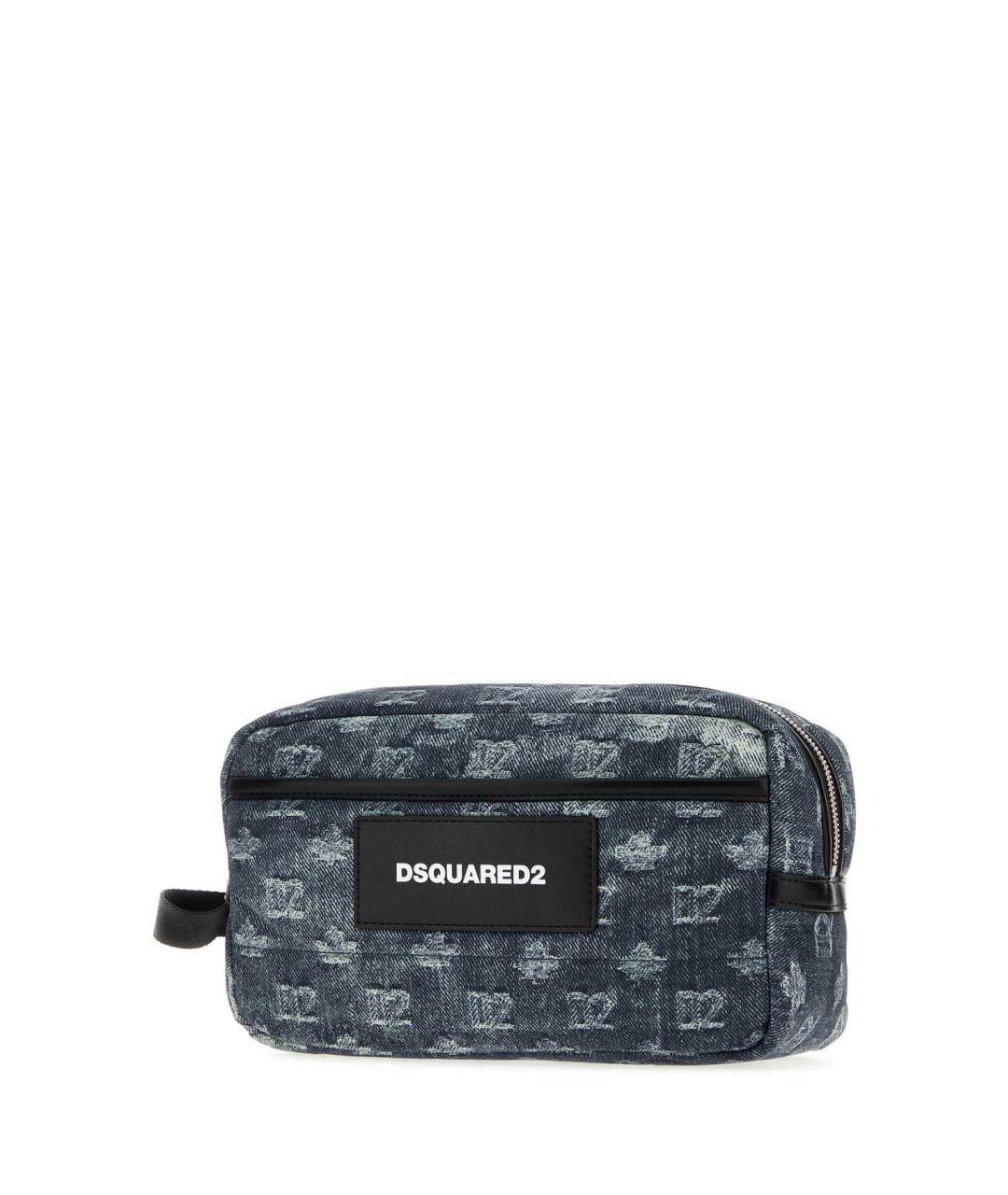 DSQUARED2 Синяя синтетическая барсетка, фото 2
