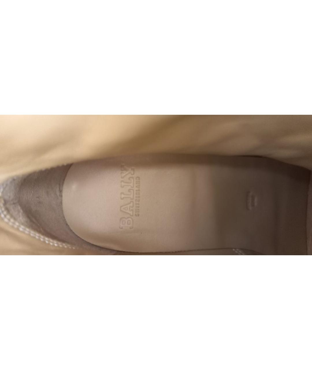 BALLY Черные высокие ботинки из кожи аллигатора, фото 8