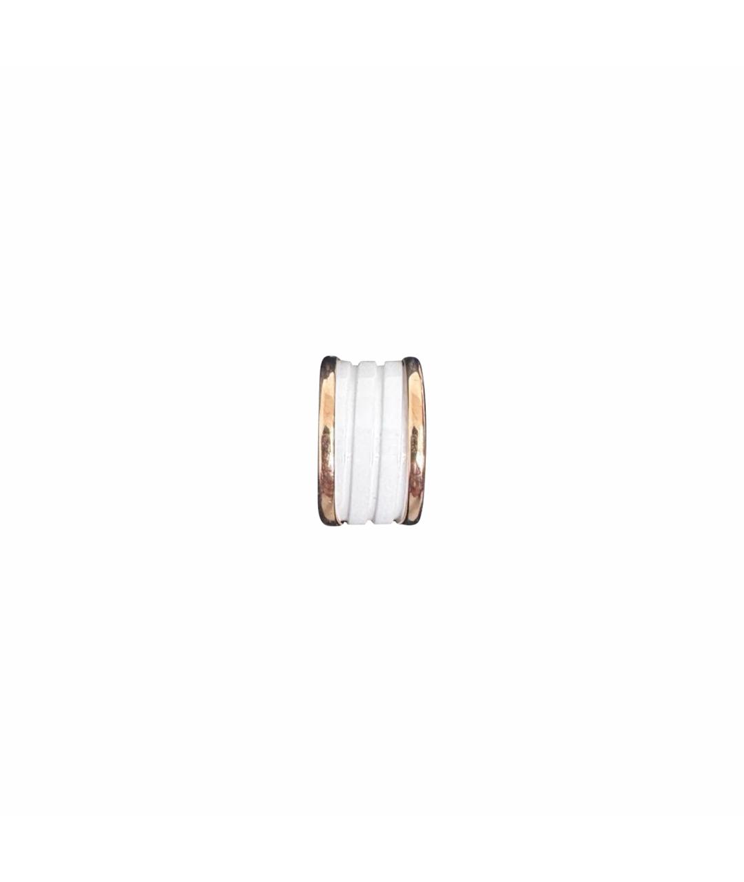 BVLGARI Белое кольцо из розового золота, фото 1