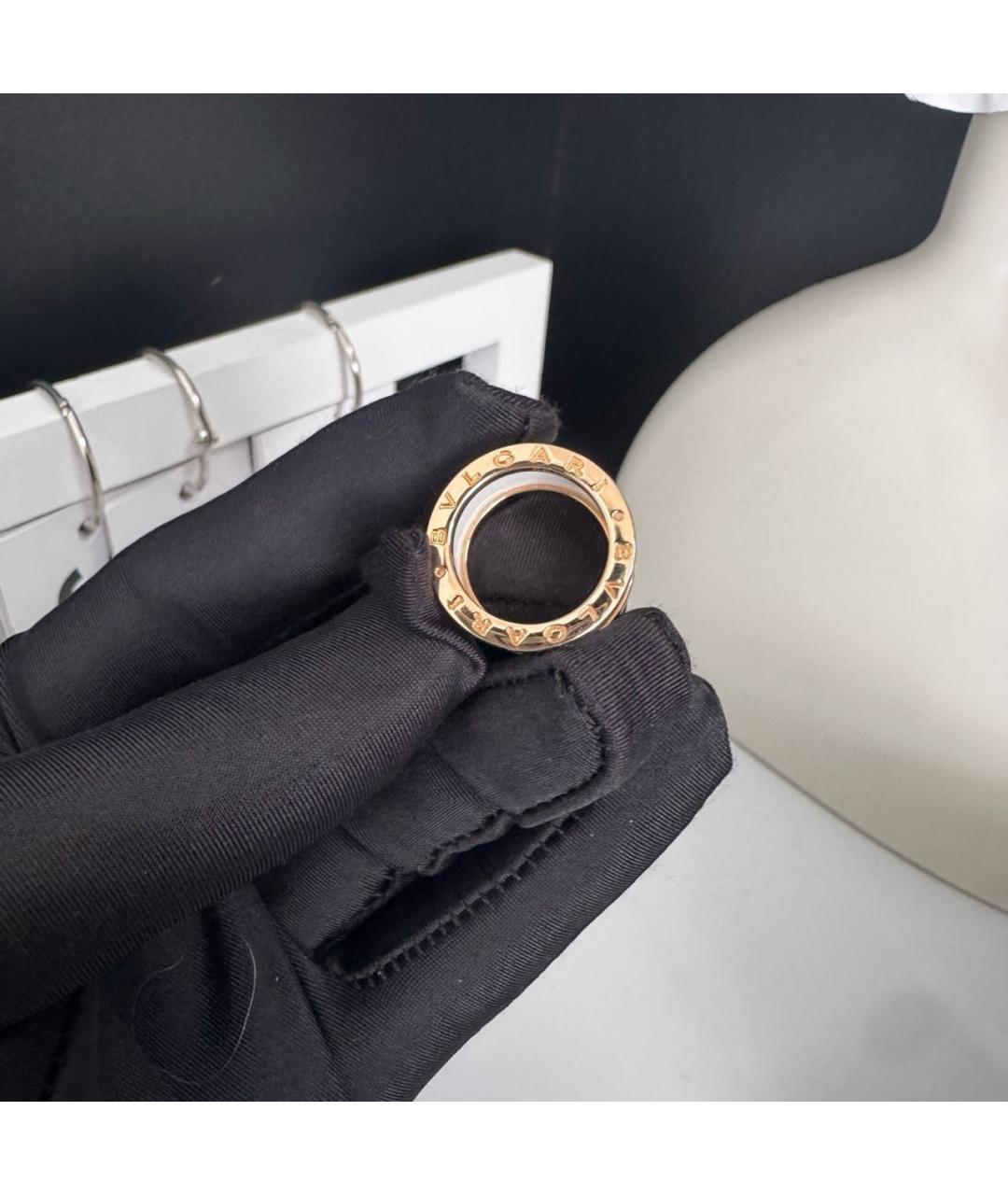 BVLGARI Белое кольцо из розового золота, фото 5