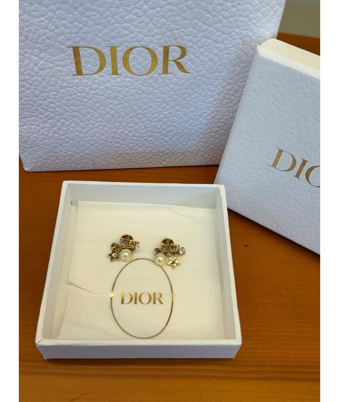 CHRISTIAN DIOR Золотые серьги, фото 4