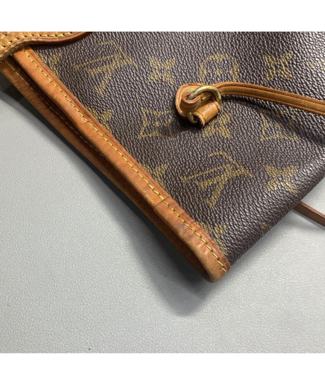 LOUIS VUITTON Коричневая сумка тоут из канвы, фото 8