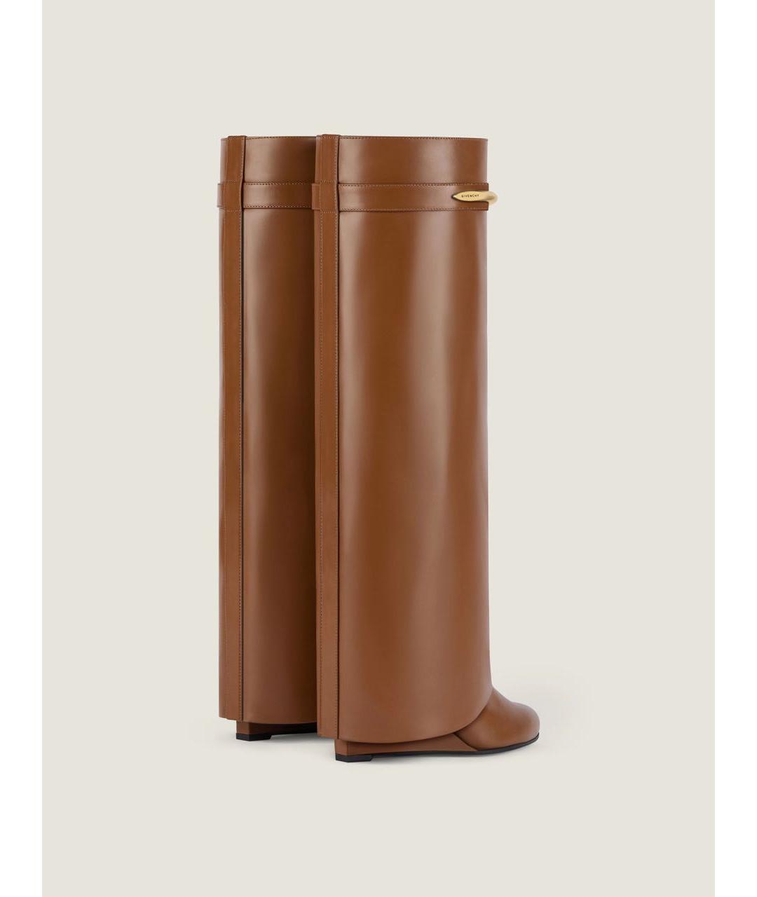 GIVENCHY Коричневые кожаные сапоги, фото 3