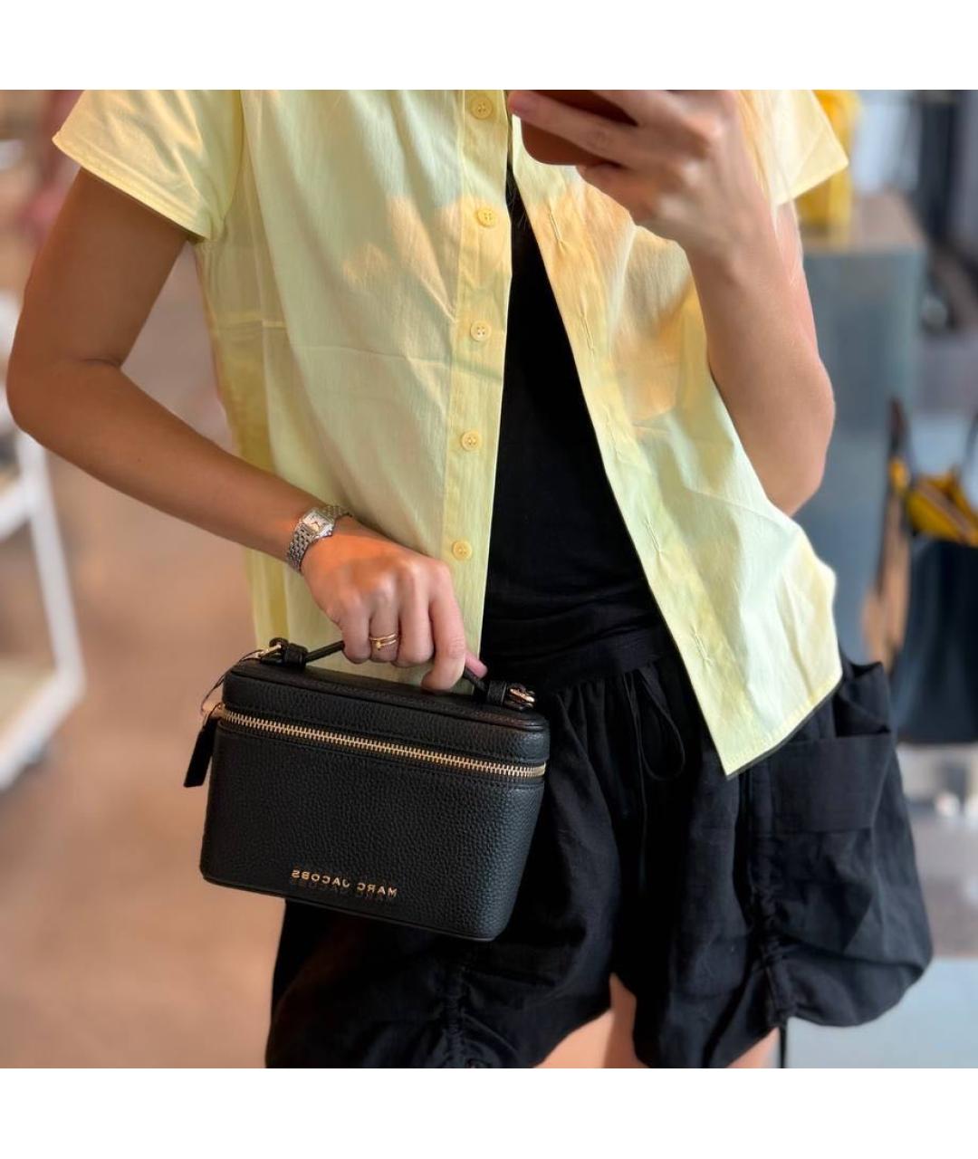 MARC JACOBS Черная кожаная сумка через плечо, фото 3