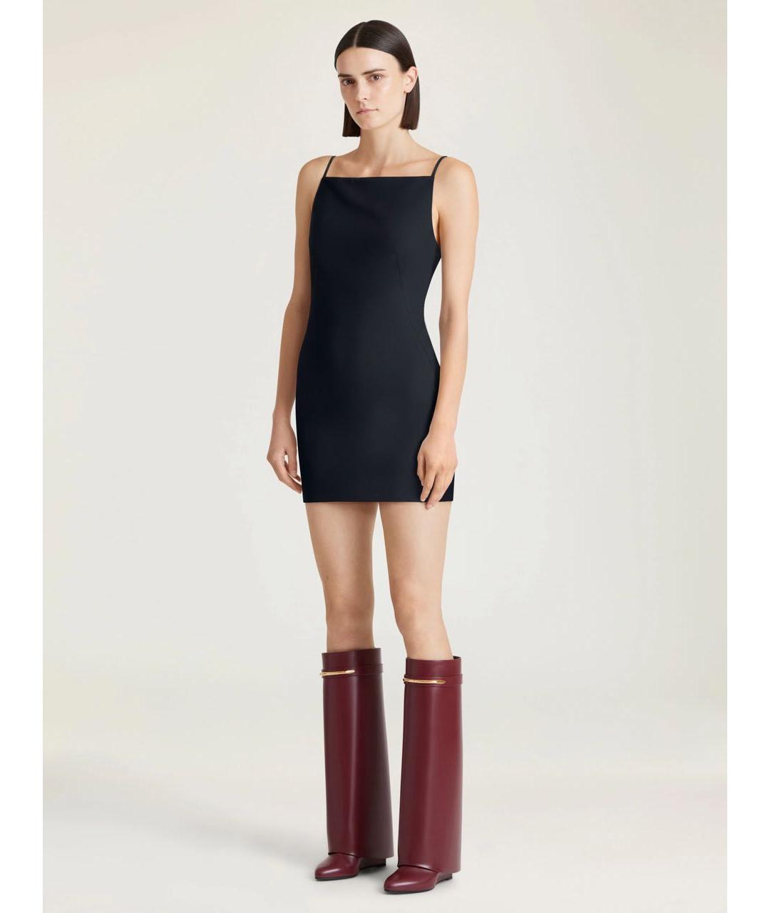 GIVENCHY Бордовые кожаные сапоги, фото 3