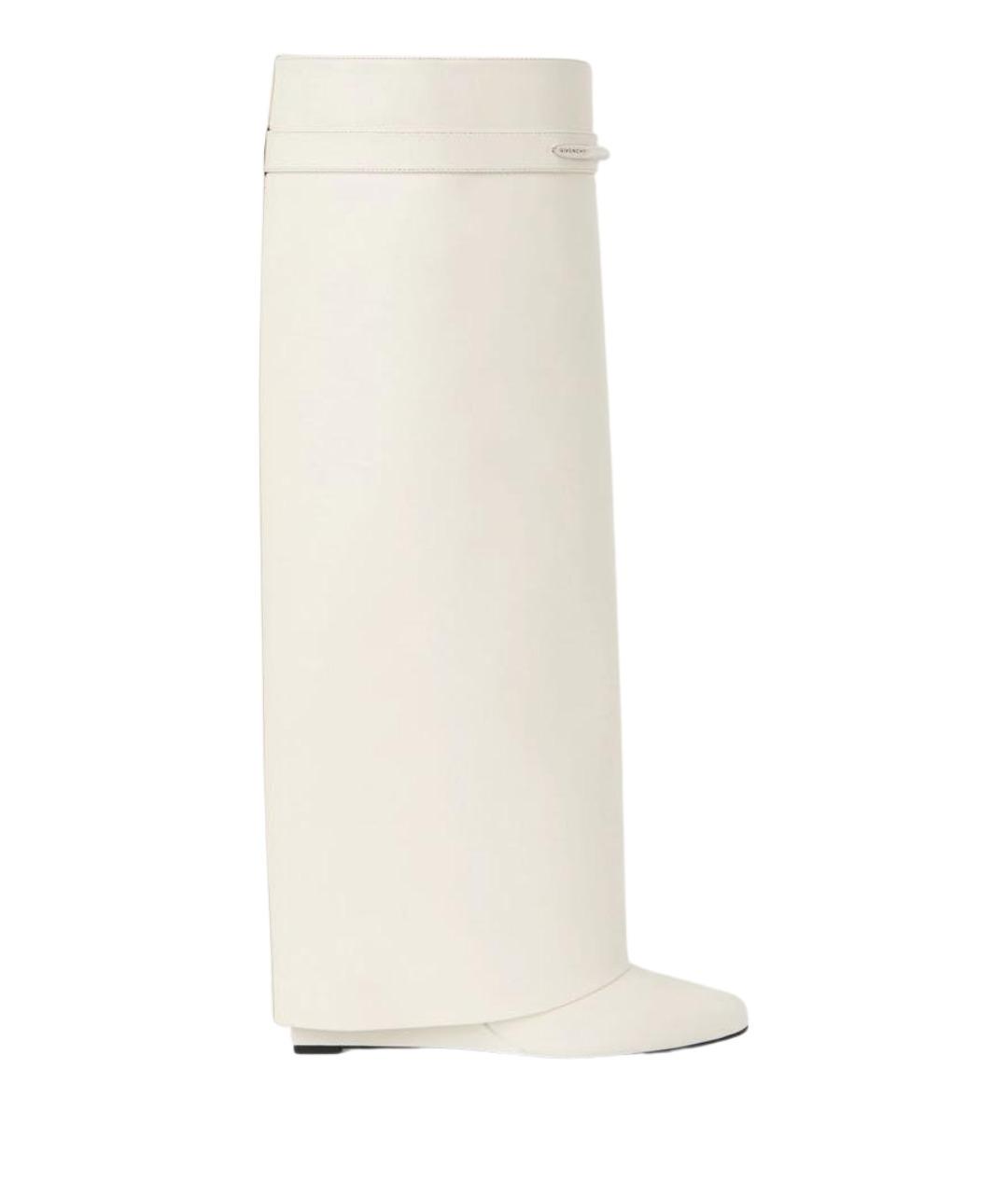 GIVENCHY Белые кожаные сапоги, фото 1