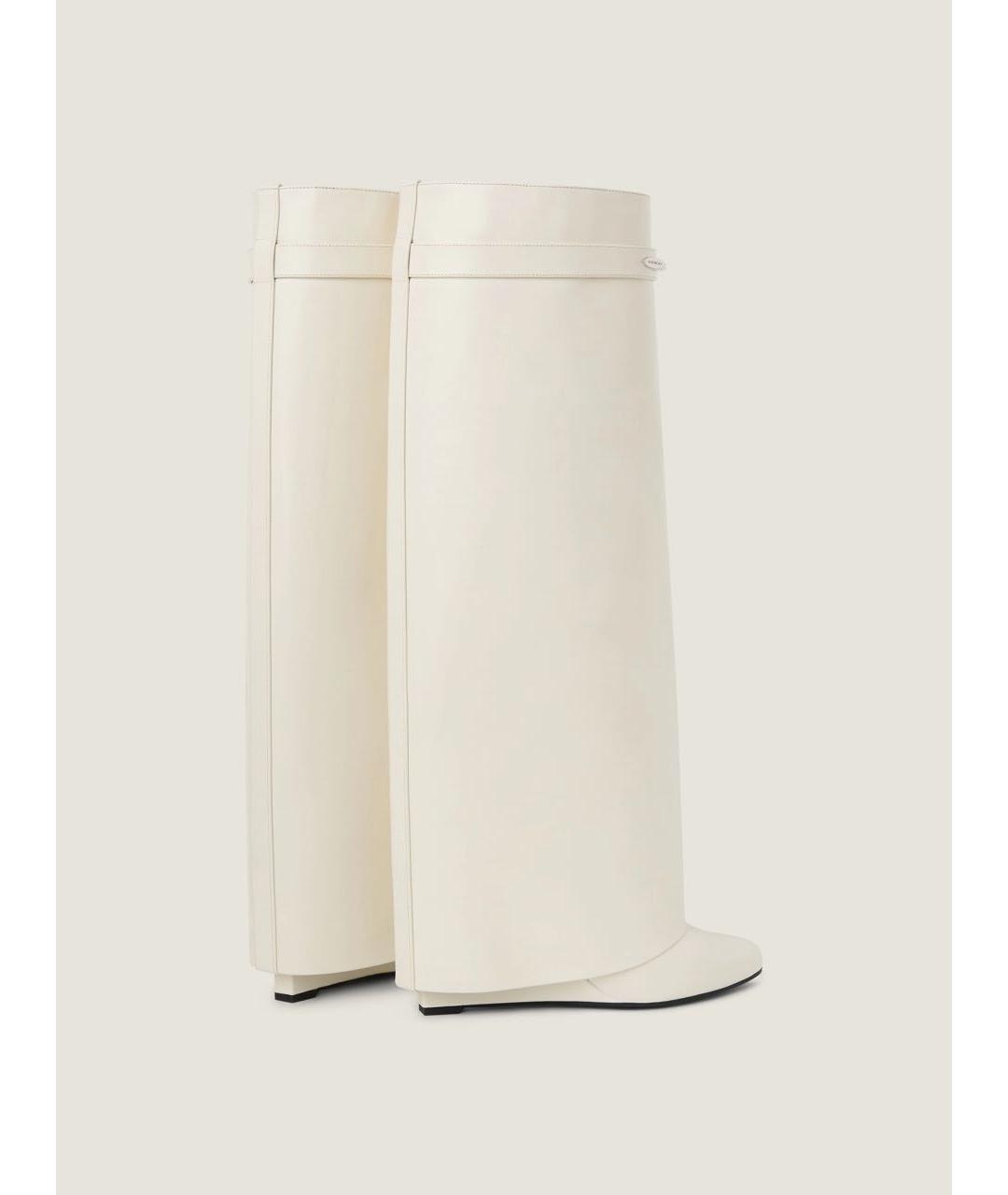 GIVENCHY Белые кожаные сапоги, фото 5