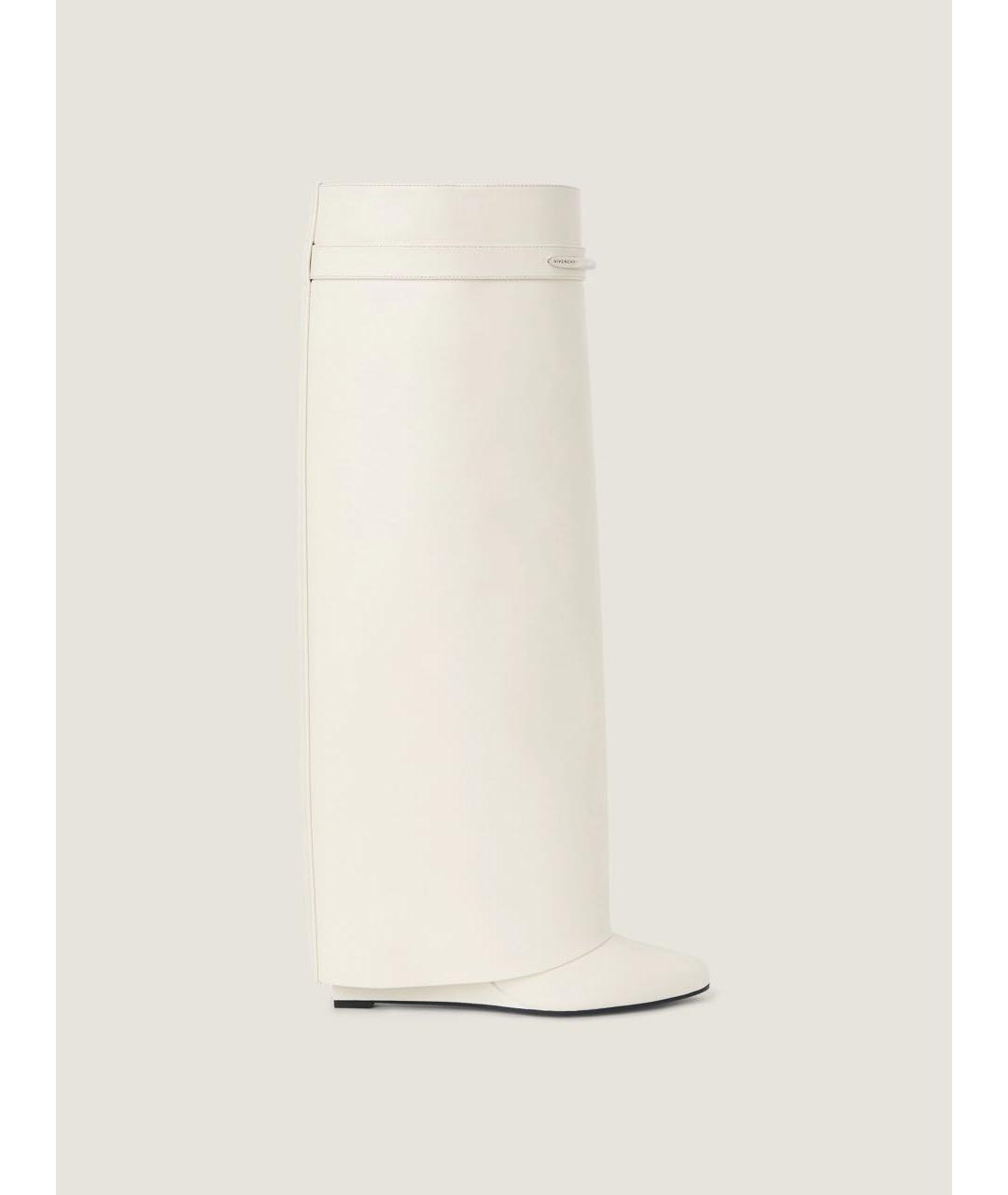 GIVENCHY Белые кожаные сапоги, фото 6
